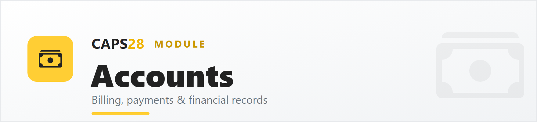 Accounts overview